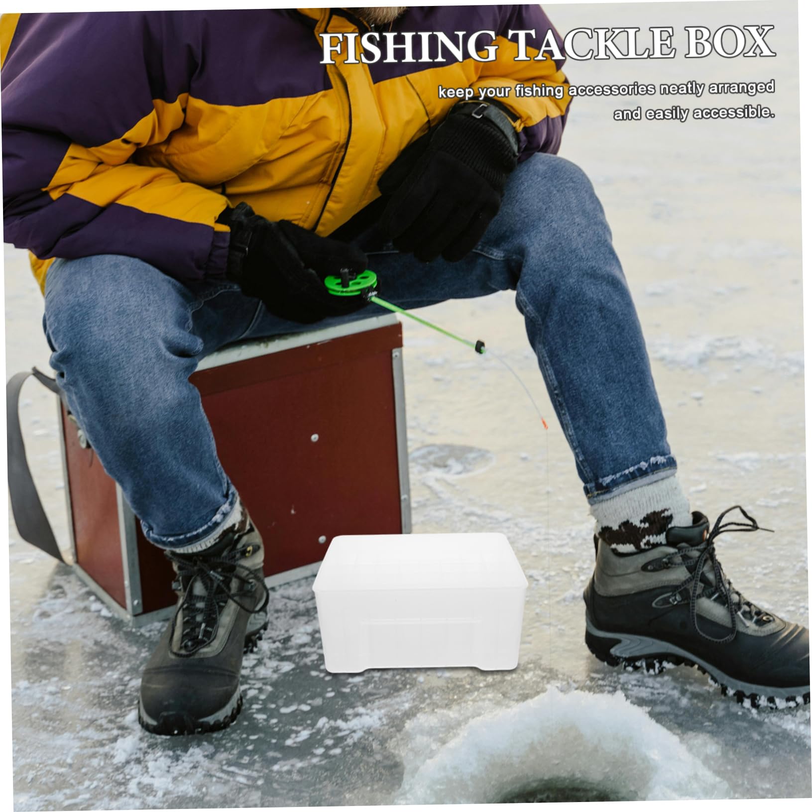 Scatola Porta Esche da Pesca 40 Griglie Pp per Accessori | Divider Design Preciso, Leggero e Portatile, per Lures e Accessori da Pesca