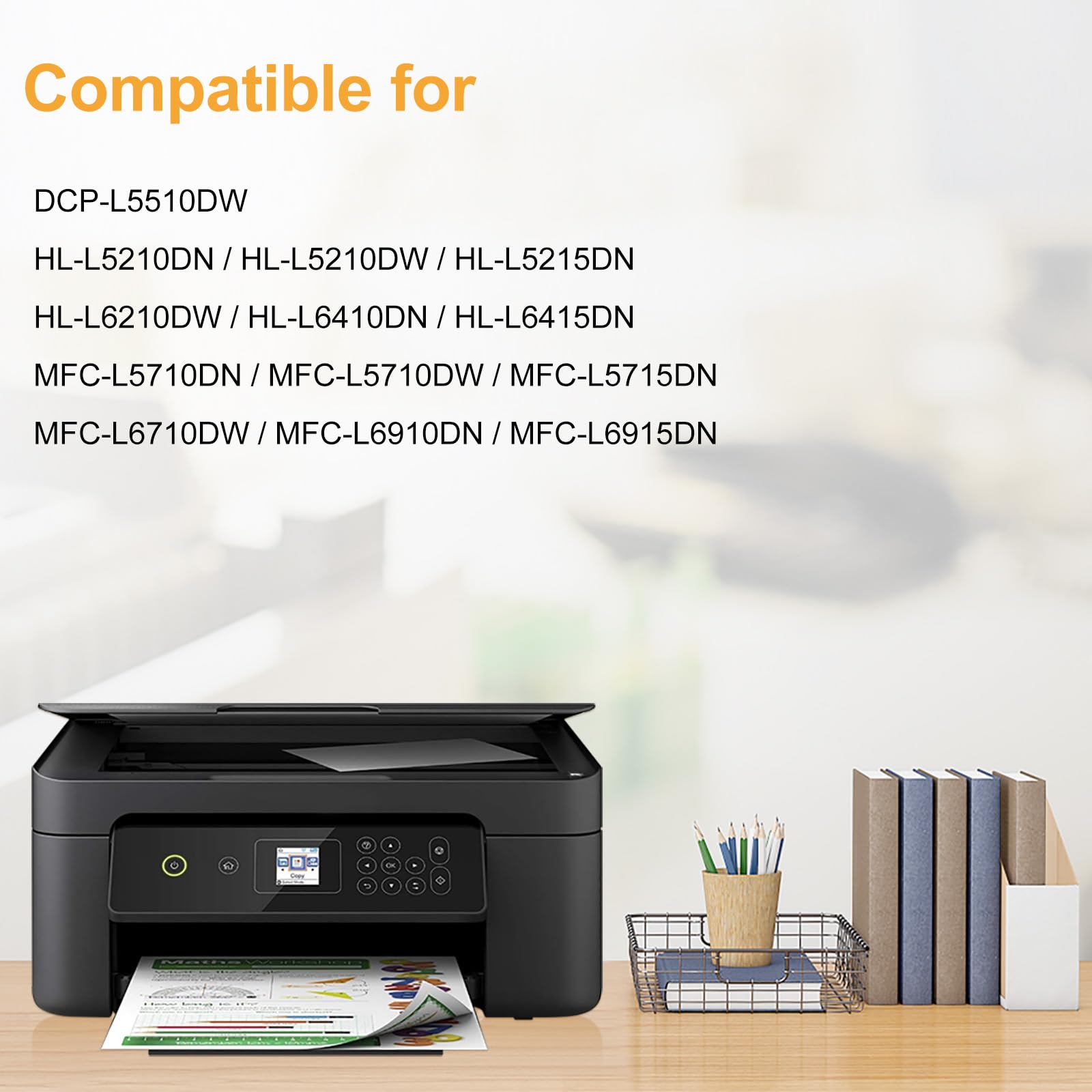 LeciRoba DR3600 per Brother DR3600 DR-3600 Unità tamburo per Brother HL-L5210DN HL-L5210DW HL-L5215DN HL-L6210DW MFC-L5710DN MFC-L5710DW MFC-L5715DN DCP-L5510DW (confezione da 1)