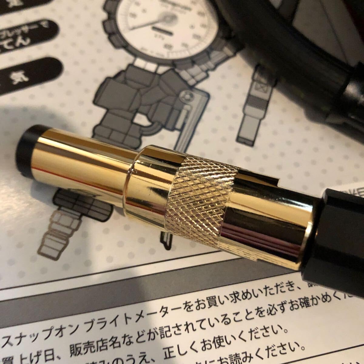 スナップオン タイヤエアーゲージ 限定 ゴールド ブラック 