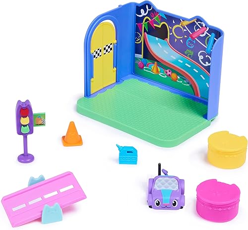 Miniatura 7 de Gabby's Dollhouse, Playroom with Carlite Toy Car, Accessories, Furniture and Surprise Boxes