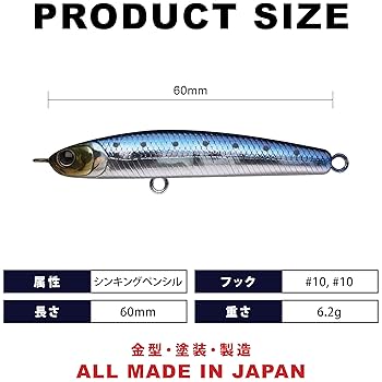 ラッキー商品 LUCKY CRAFT ラッキークラフト ベビーシャッド60SP - ワカサギ