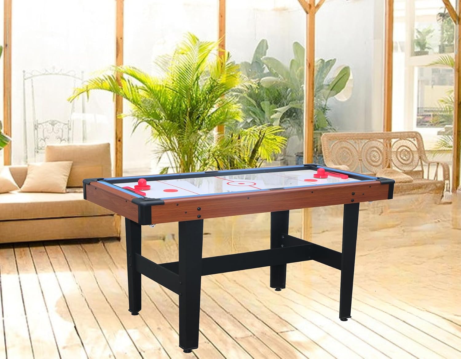 48″ 3 in 1 Multi Game Table Game Table Set Billiards,Pool, Glide Hockey and Table Tennis for Home, Game Room, Friends and Family!