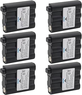 Kastar 6-Pack Rechargeable Ni-MH Battery 6.0V 1000mAh Compatible with Midland GXT-1000 GXT-1000G GXT-1000PS GXT-1000VP4 GXT-1000X3VP4 GXT-1030 GXT-1030VP4 GXT-1050 GXT-1050VP4 GXT-1091 2-Way Radio