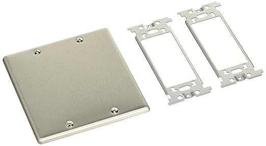 Amazon Co Jp パナソニック Panasonic 新金属プレート カバープレート 2連 Wn7592 Diy 工具 ガーデン