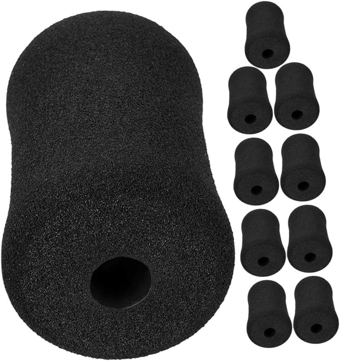 Garneck 10Pcs Gym Sponge Pads Replacement Soft Roller Covers for Ab Training Equipment Multifunctional Foam Sleeves for Leg Support Weight Benches and Home Exercise Machines