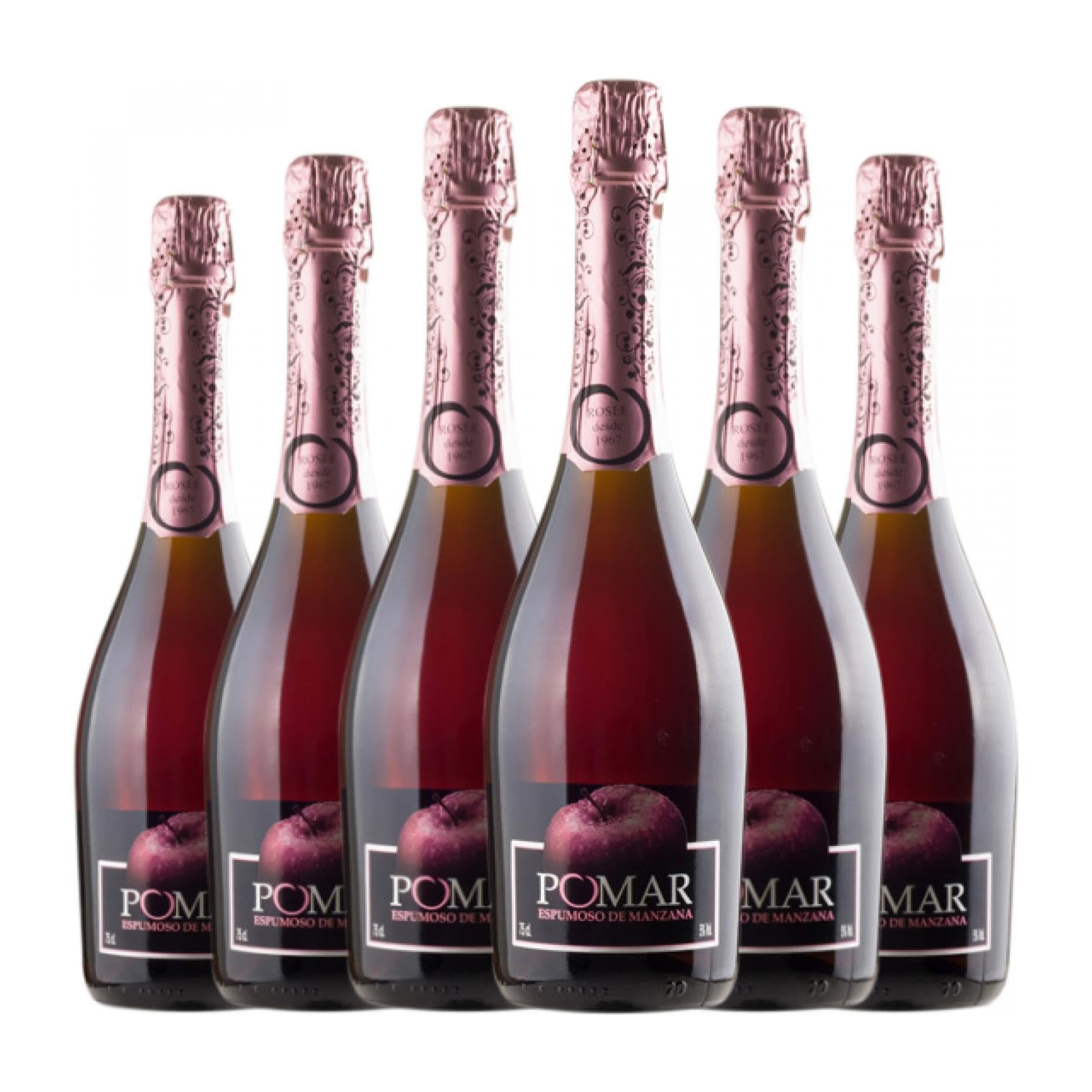 Sidra Viuda de Angelón Pomar Rosée Sidra de Asturias 75 cl (Caja de 6 Botellas de 75 cl)