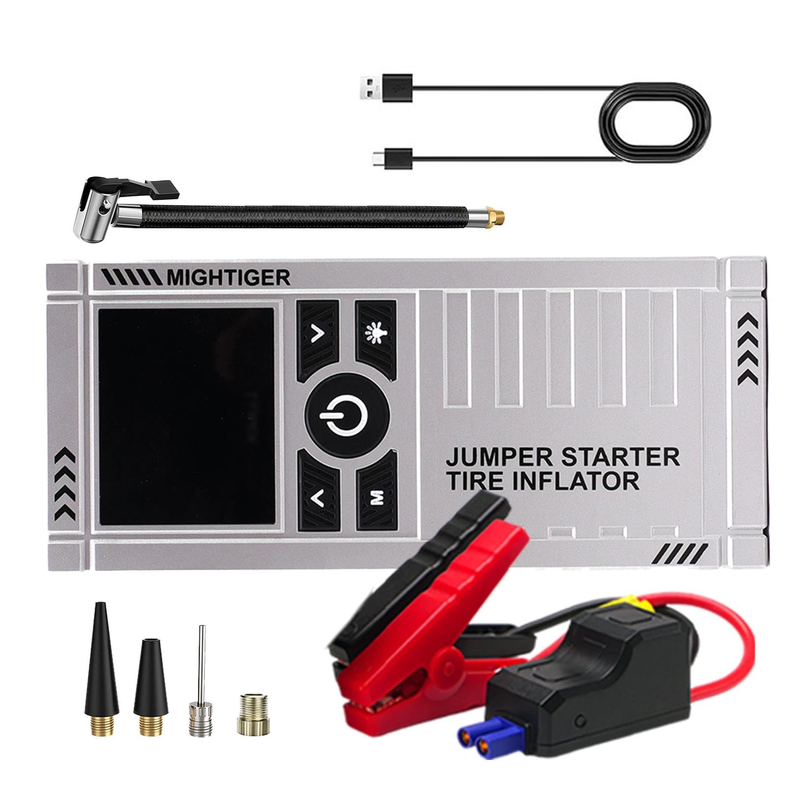 Amazon.com: MIGHTIGER 3000A 150PSI Car Battery Jump Starter