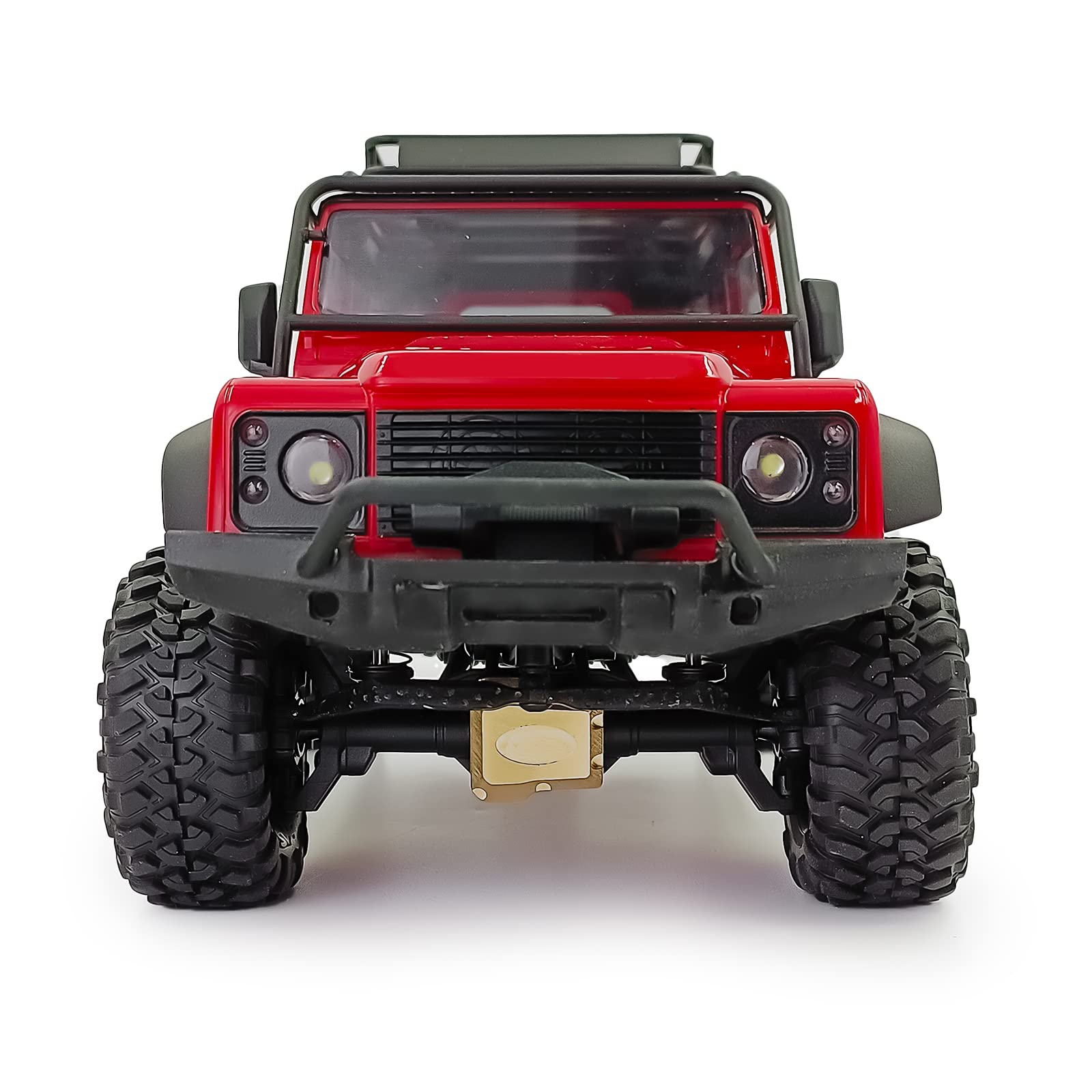 Runup Messing-Achsenabdeckungen Für TRX4M Bronco/Defender 1/18 Crawler – 2 Stück, CNC-gefräst, Senkt Schwerpunkt