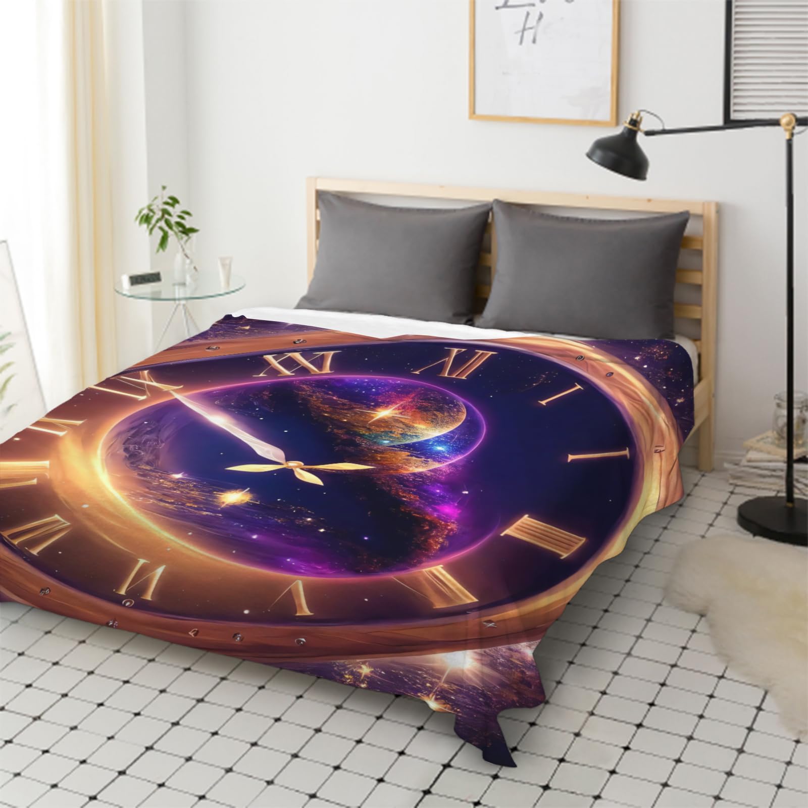 Manta de Franela Geométrico 180x200 cm Manta de Franela de Microfibra Sueño Manta de Felpa Suave para Sofá Cama Manta Polar Invierno Gruesa y Esponjosa Caliente