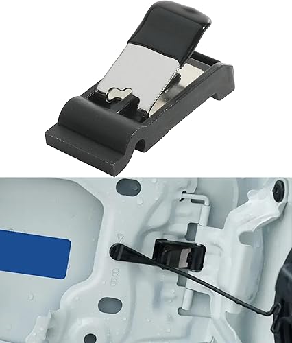 RACOONA Muelle de puerta de combustible, resorte de liberación de la cubierta de puerta de combustible, clip de resorte de puerta de combustible,