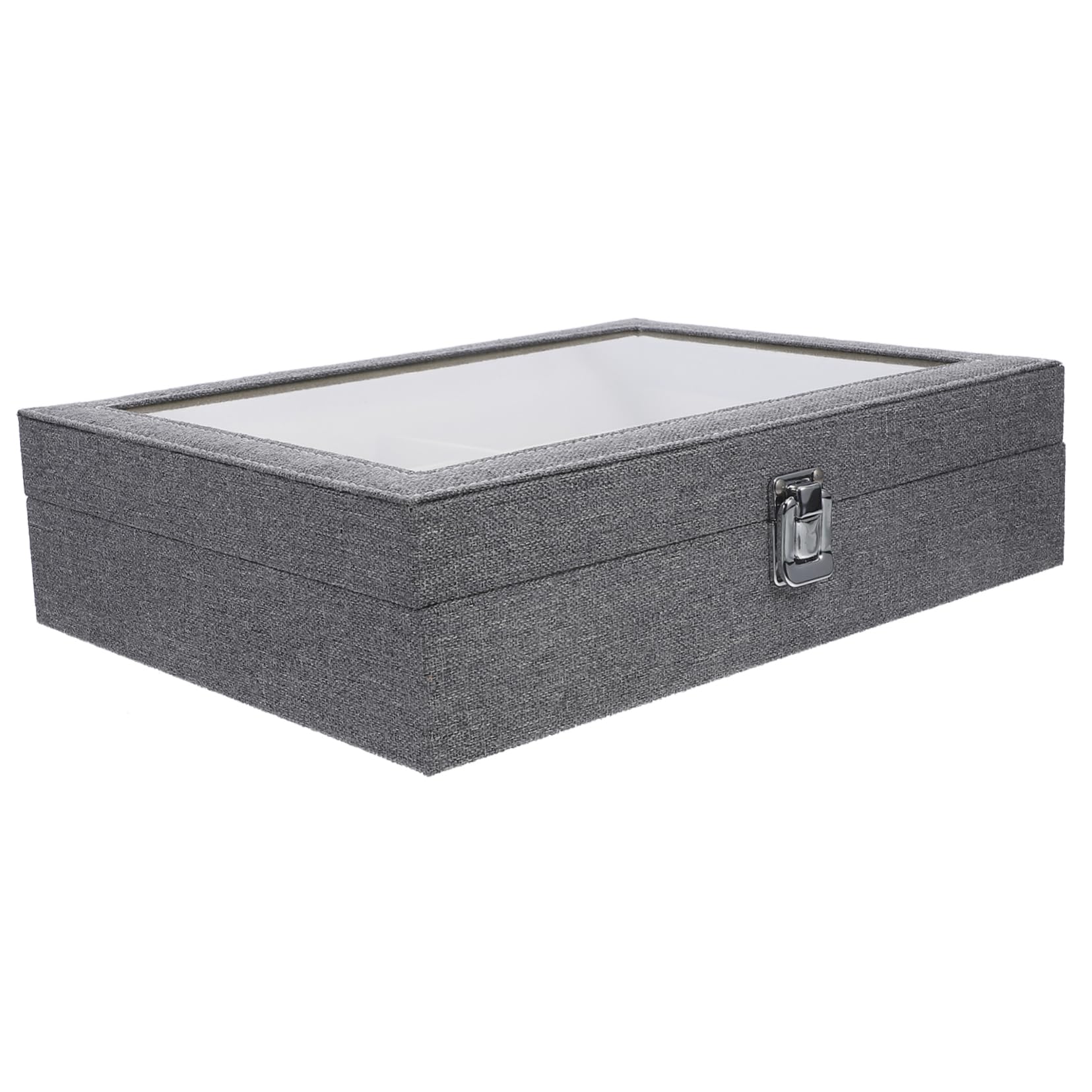 POPETPOP Caja para Guardar Gafas De Compartimentos Organizador De Gafas y Bandeja para Joyas