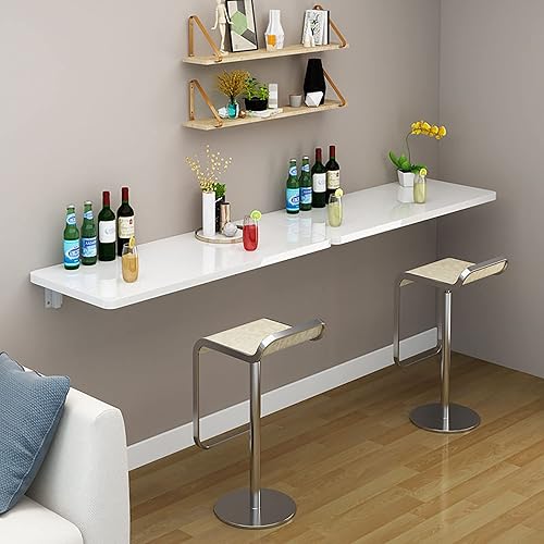 Miniatura 2 de Mesa plegable de lavandería para montar en la pared, mesa de cocina plegable, mesa de cocina resistente con soporte, mesa de pared portátil para