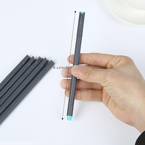 Miniatura 5 de ai-natebok Fineliner - Juego de bolígrafos de color de punta fina de 0.015 in, bolígrafo de dibujo poroso, perfecto para escribir en diario y