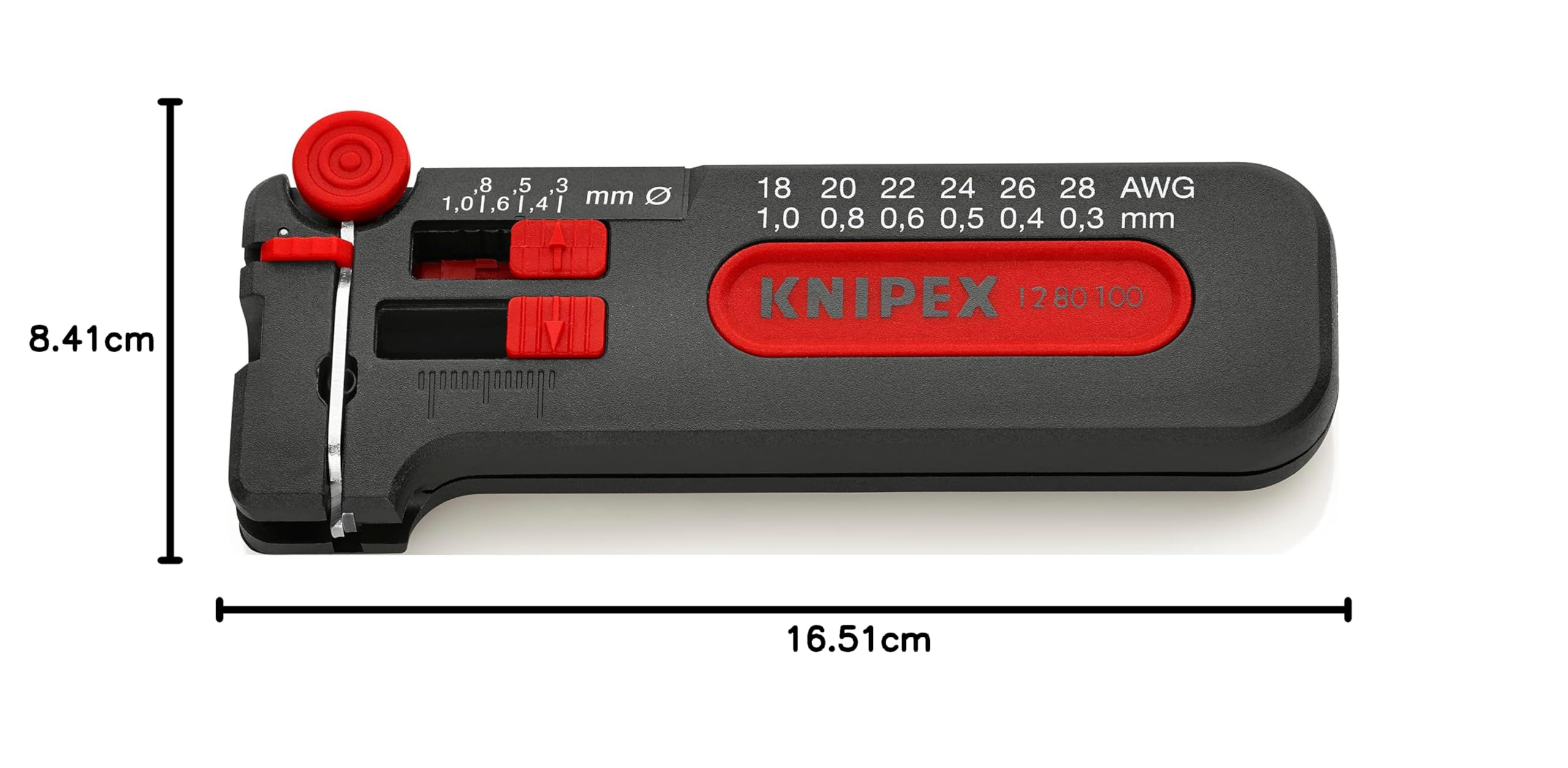 Knipex Mini outil à dénuder en blister 100 mm, 12 80 100 SB