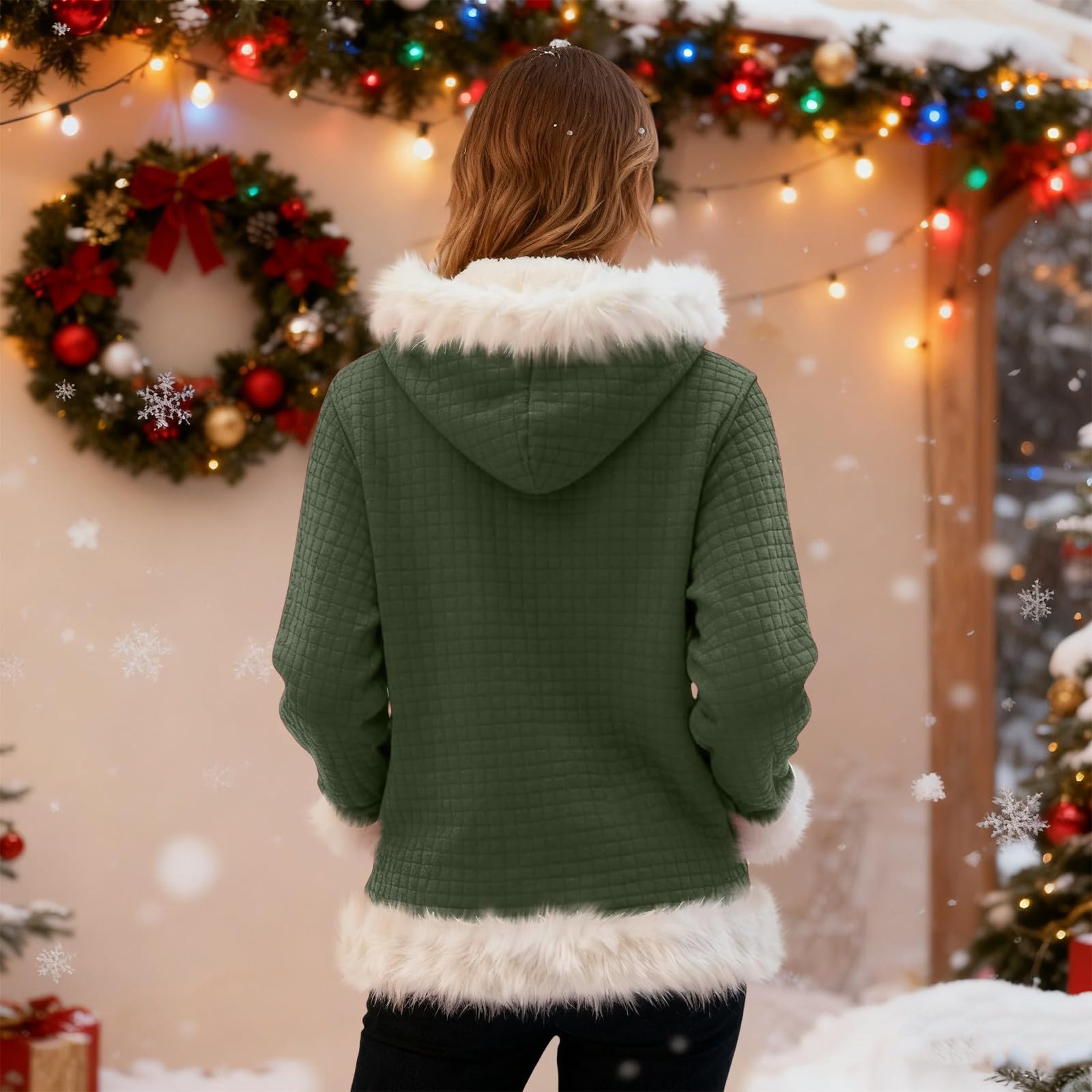Chaqueta Verano Hombre Sudadera con Capucha De Forro, Estilo Oversize, Tallas Grandes, Manga Larga, Casual, Ideal para Invierno. L (Green, S) Mujer Ropa Anti Calor Kit Pesca Completo