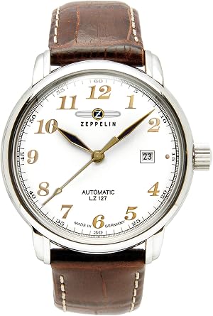 Zeppelin Mens Watch 76561 with Automatic White Dial