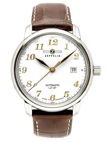 Reloj Hombre Zeppelin 76561 con esfera blanca automática