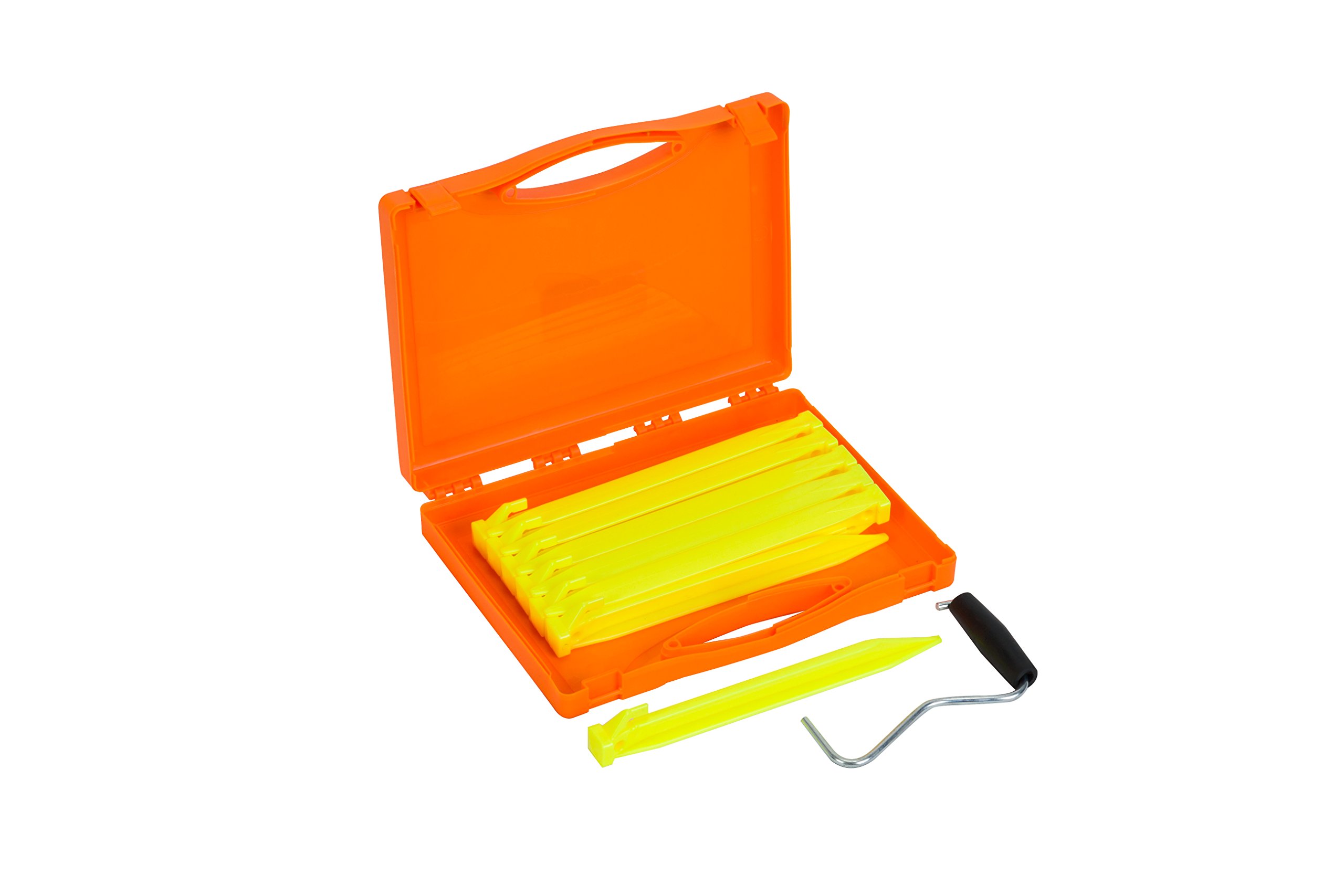 Vango Unisex Yellow Bolt Plastic Tent Pegs Set