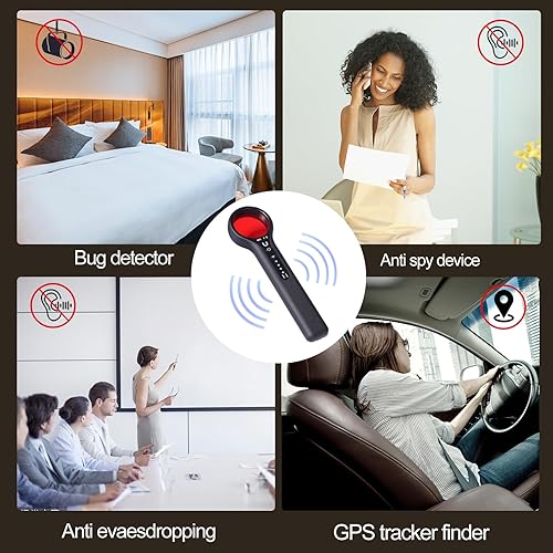 Miniatura 2 de Detector de cámara oculta Detectores de cámara espía Detector anti espía Dispositivo antirrobo Detector de errores Buscador de cámara Escáner RF