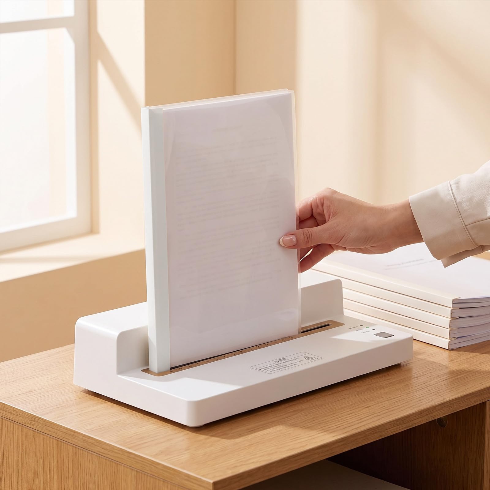 Zerodeko 20 fundas térmicas white tamaño A4 con de 2 mm, capacidad para