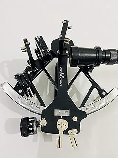 Nautical Aluminium 9" Sextant - Working Sextant - Marine Navigtional Sextant - Black Powder Coated Beautiful Sextant