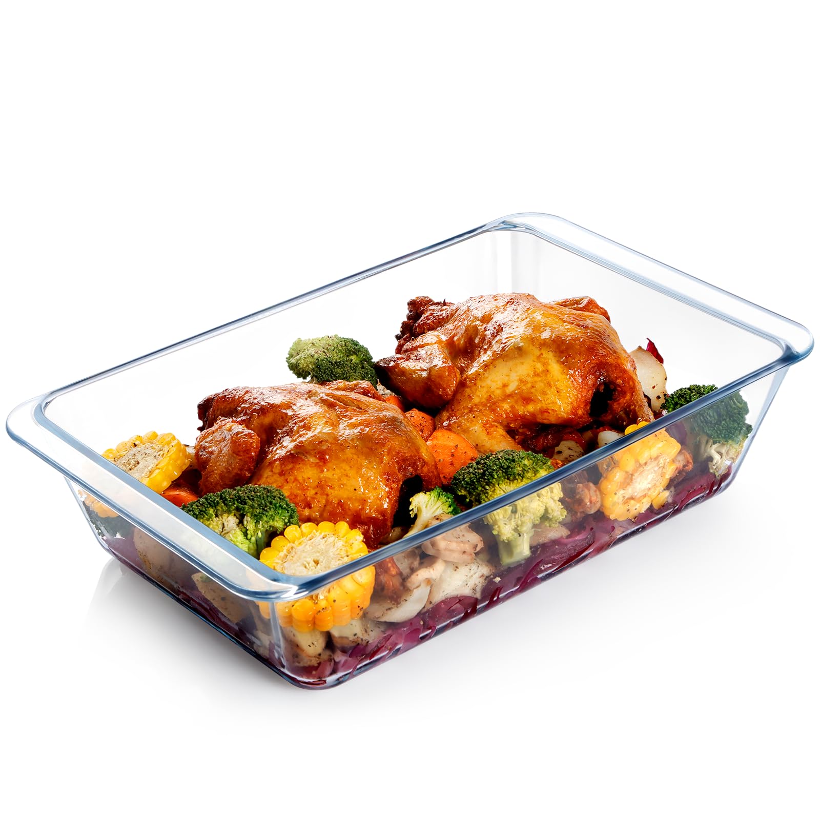 Snapklik.com : NUTRIUPS 57QT Extra Large And Deep Glass Baking Dish