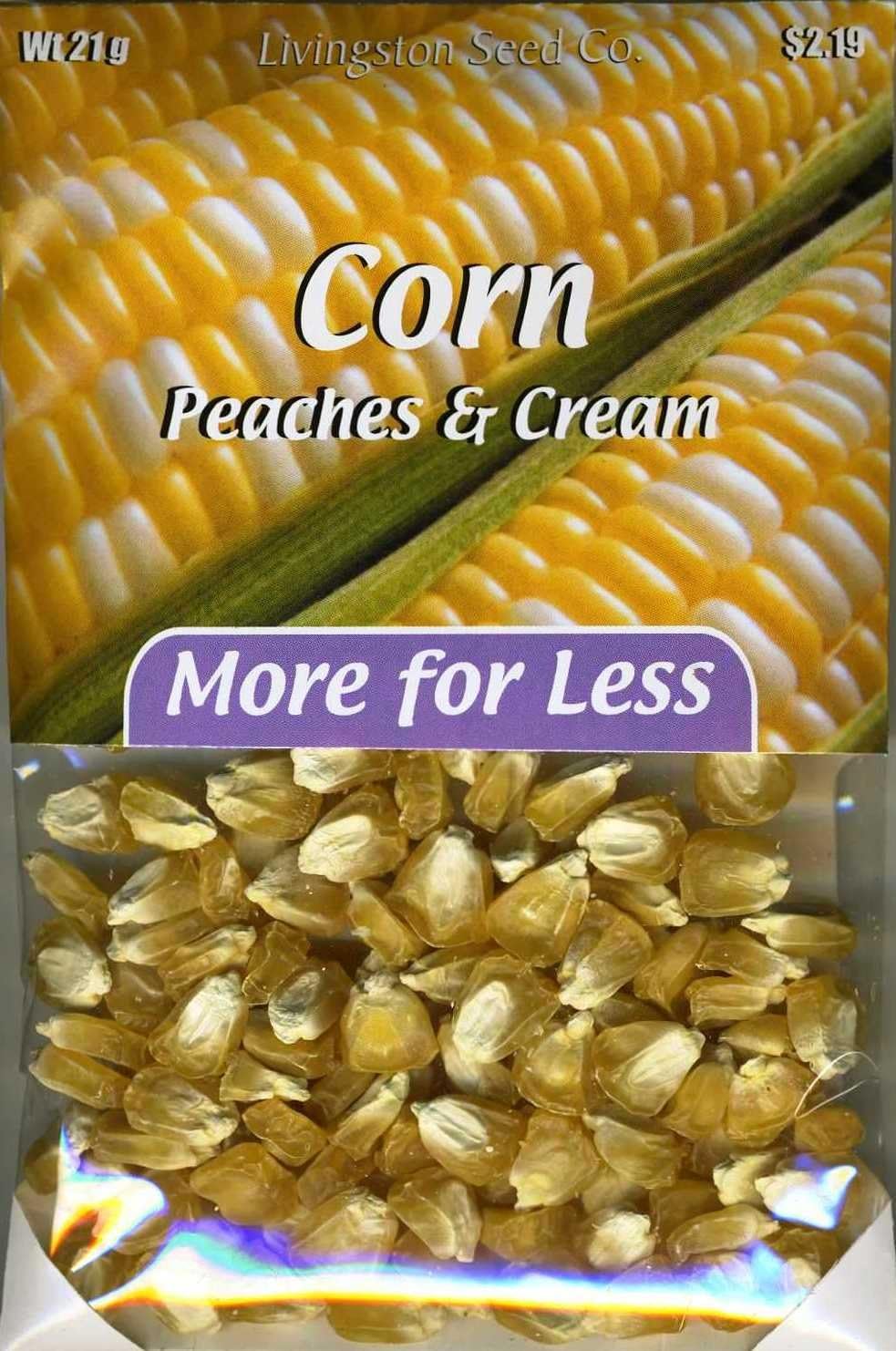 Livingston Seed Co. P3120 Plus Pack Corn Peaches & Cream Seed