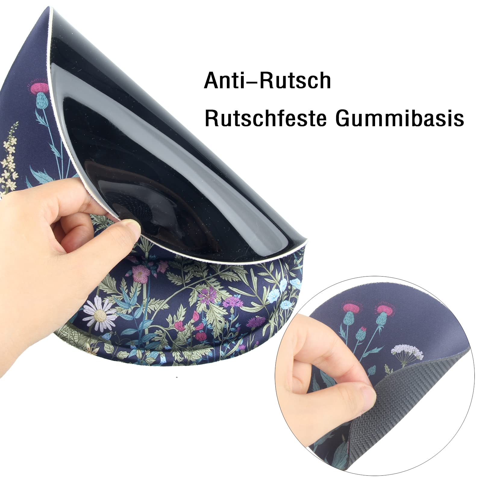 Tappetino Per Mouse Con Poggiapolsi In Gel: Ergonomico, Antiscivolo, Con Sottobicchieri Per Scrivania - Foto 10