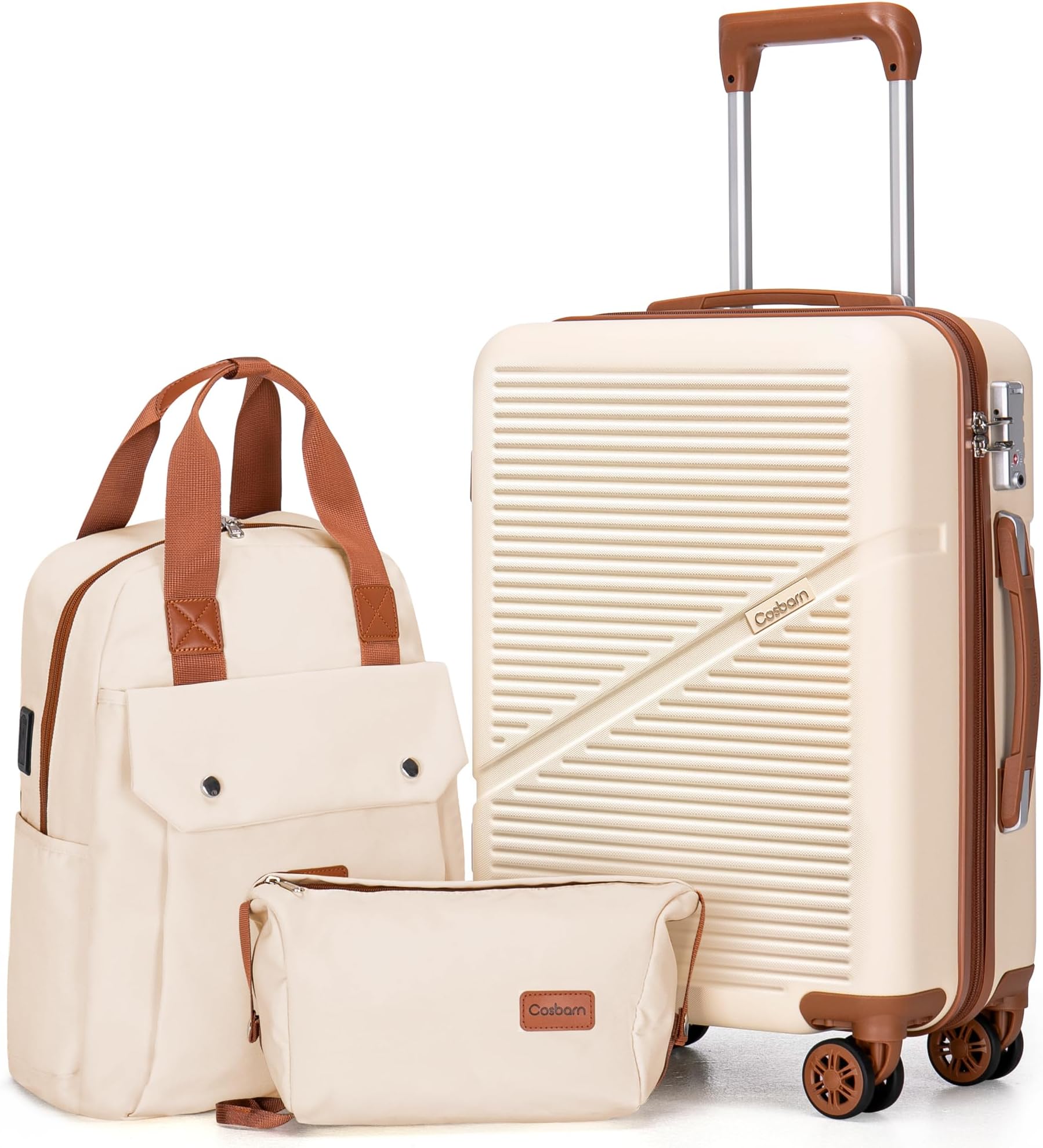 Carry On Luggage 22x14x9 Airline Approved, 20 Inch Carry on Suitcases with Wheels, ABS Lightweight Carry-on Luggage, Travel Suitcase Set with Wheels and TSA Lock