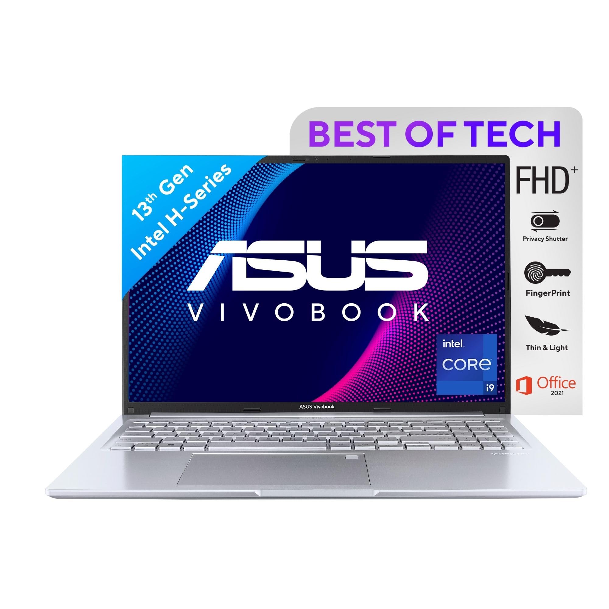 ASUS Vivobook 16,13th Gen,Intel Core i9-13900H,FingerPrint Sensor