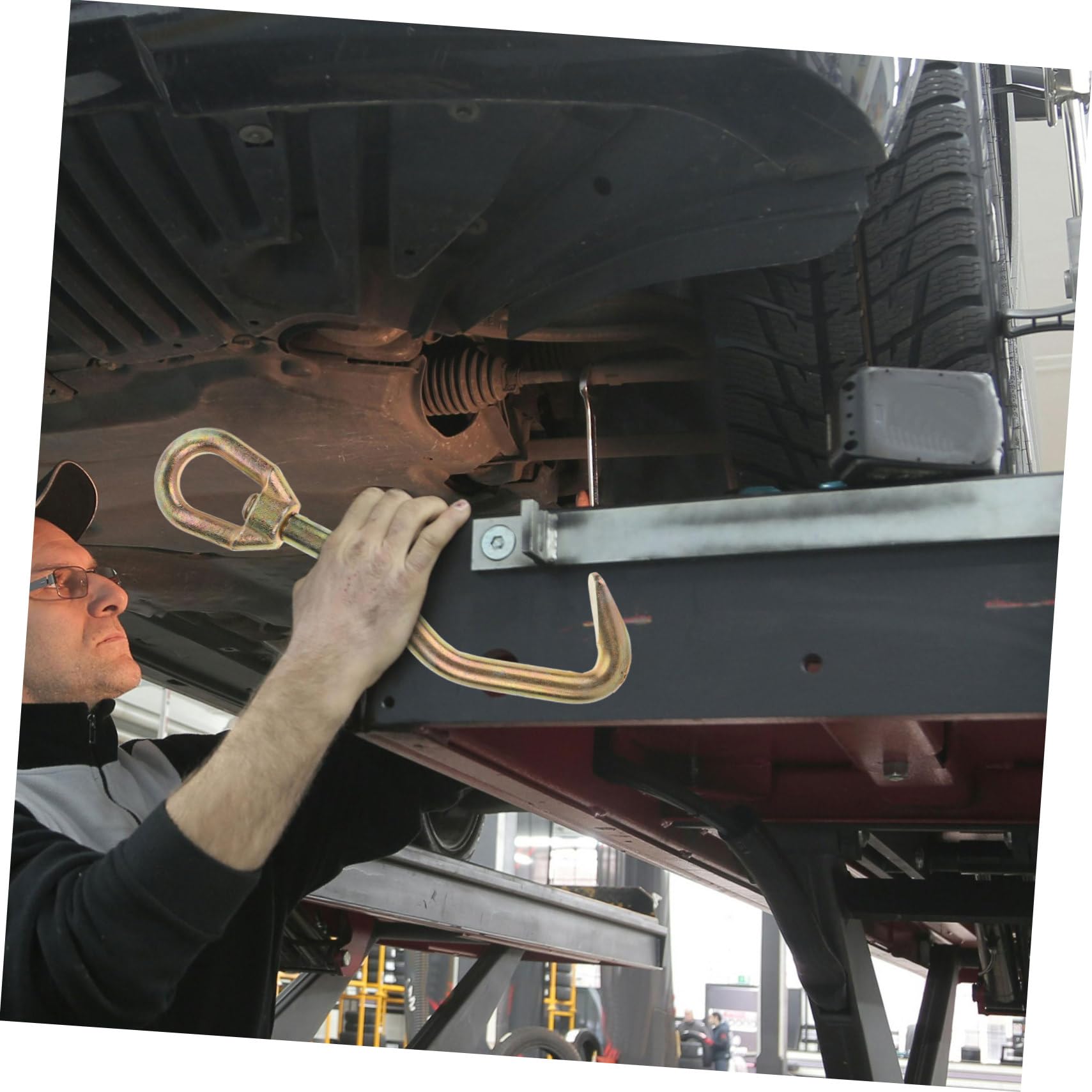 YARNOW Outil de Débosselage pour Voiture en Acier Or Tête Ronde de Serpent, Mini Pince de Redressage Facile à Manipuler pour Calibrer Tôle Automobile