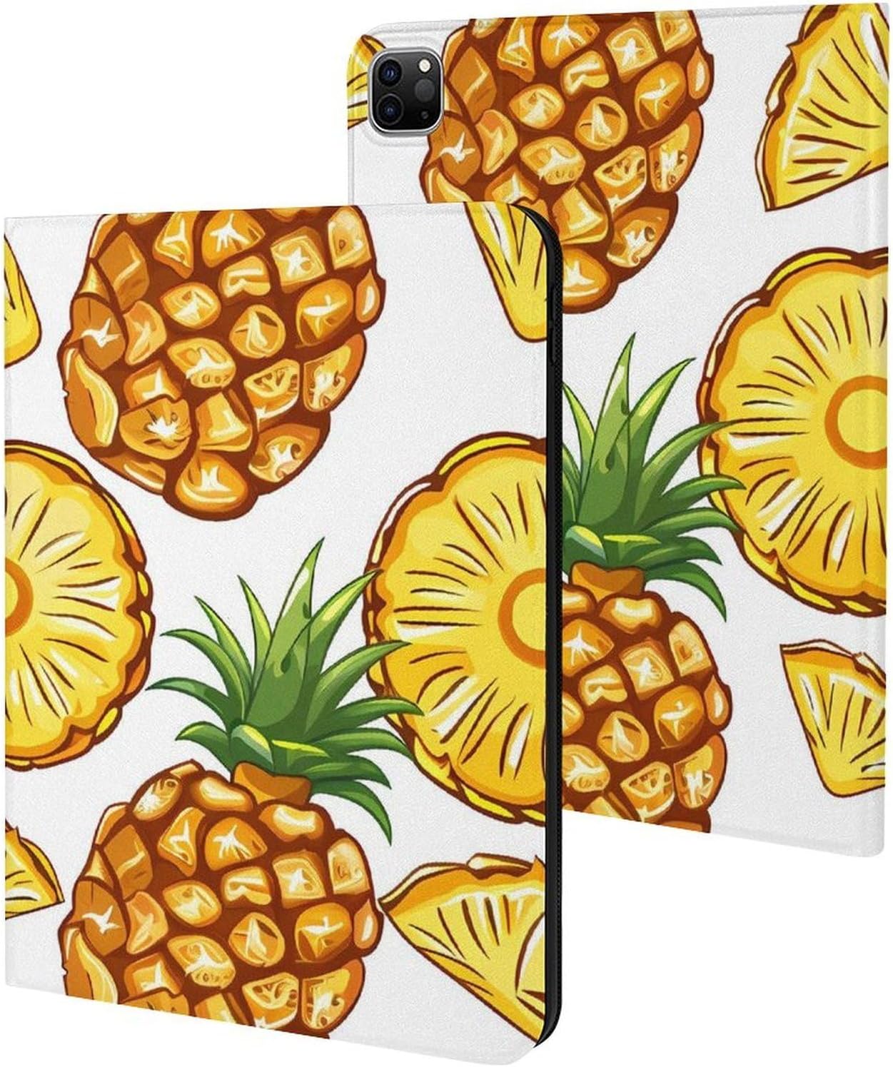 Pineapples Print Printed Case Trifold Stand Protective Cover Compatible with IPAD Pro 20/21/22(11in)