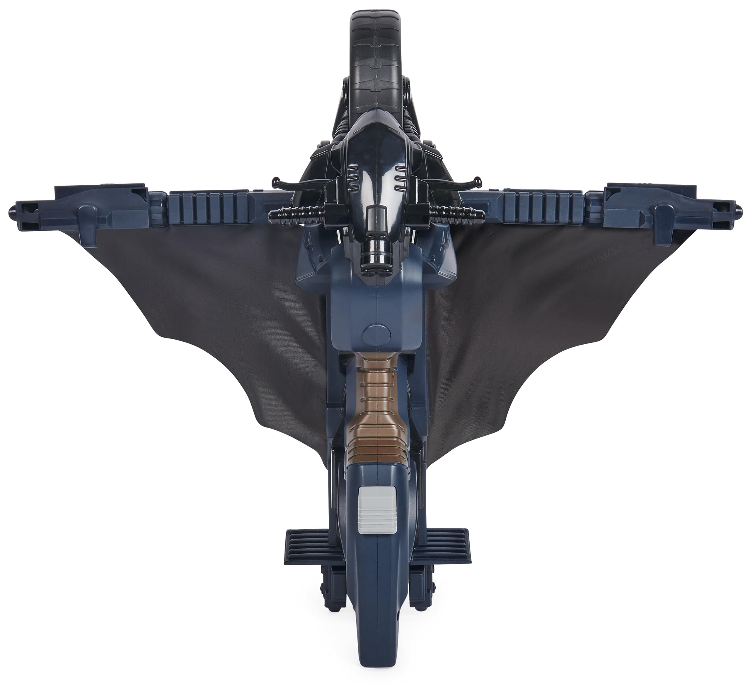 DC Comics, Batman Adventures, Batcycle de Batman, Batcycle y Batglider 2 en 1 transformables, Compatible con Figuras, Juguete de superhéroes para niños y niñas a Partir de 4 años | Pulsa un botón para transformar, compatible con figuras de acción de 12 pu