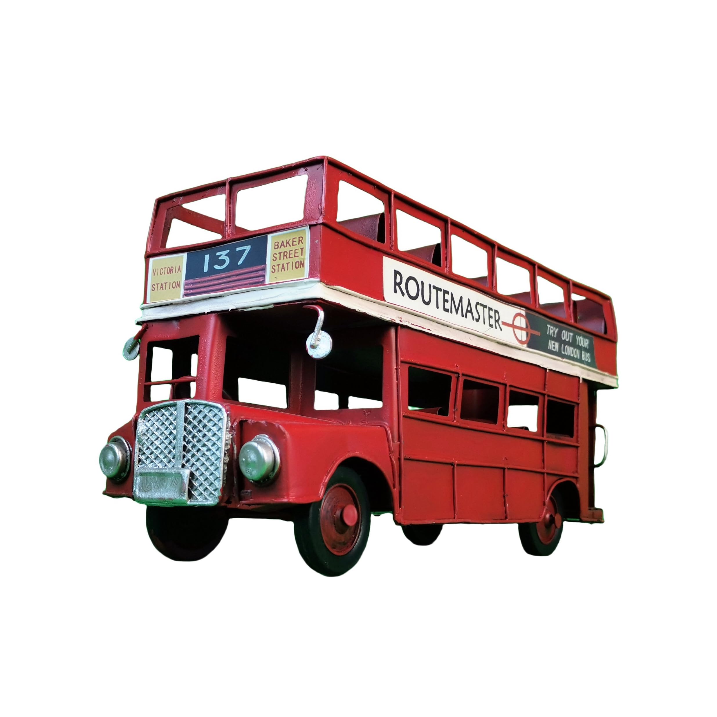 Amazon.com: VANLAXY Vintage London Double Decker Sightseeing Bus