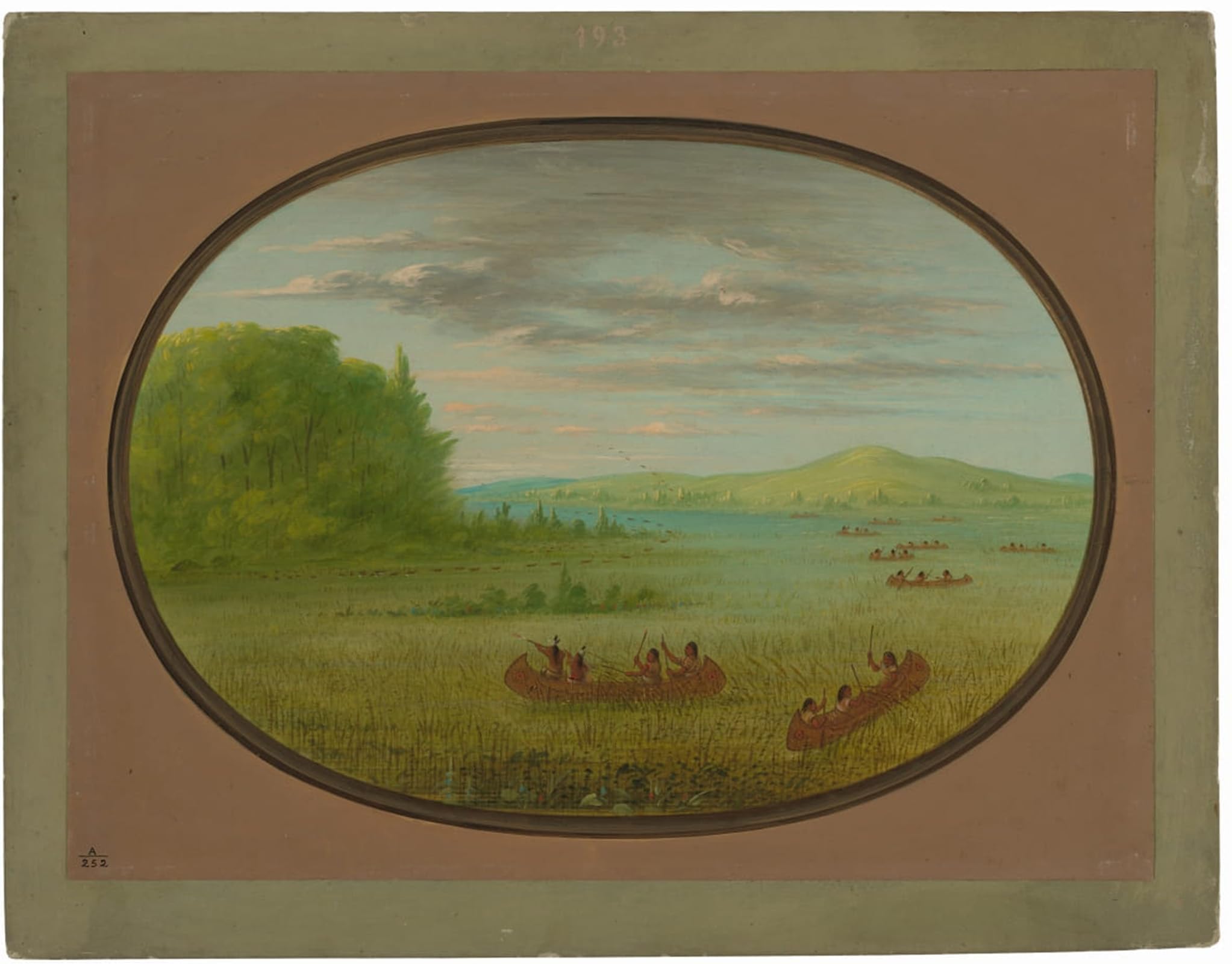 Cuadro decorativo de George Catlin: lienzo de pared de 60x90cm 5