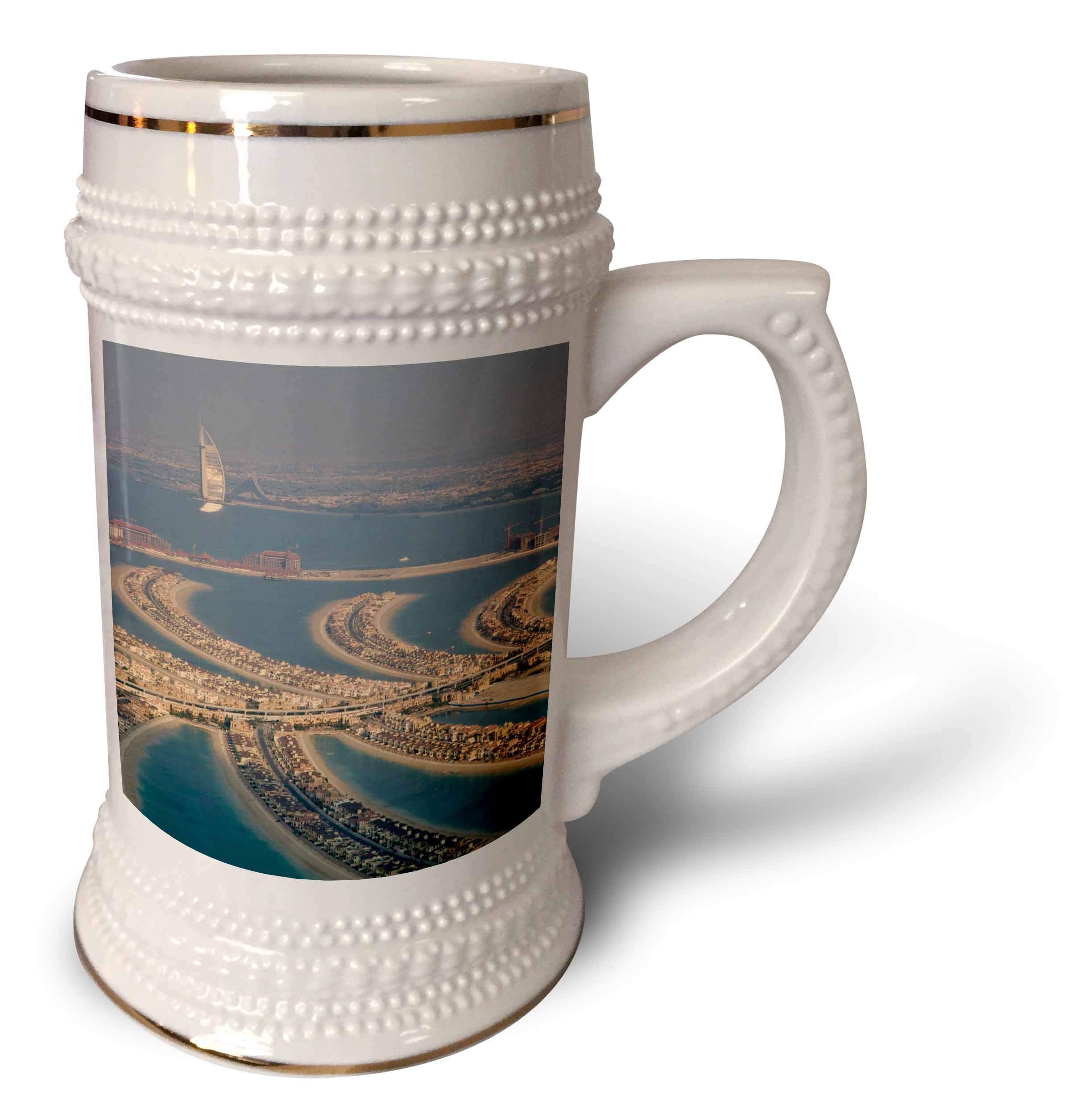 Taza blanca de Palm Jumeirah Dubai, mug de 510 ml para coleccionistas