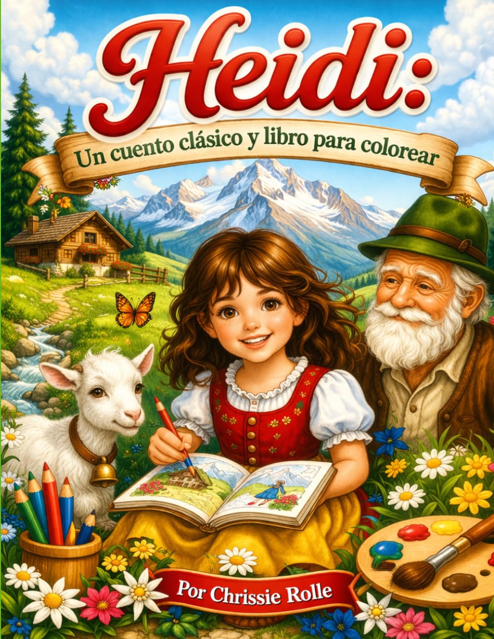 Heidi: Una Historia Clásica y Libro para Colorear (Spanish version)