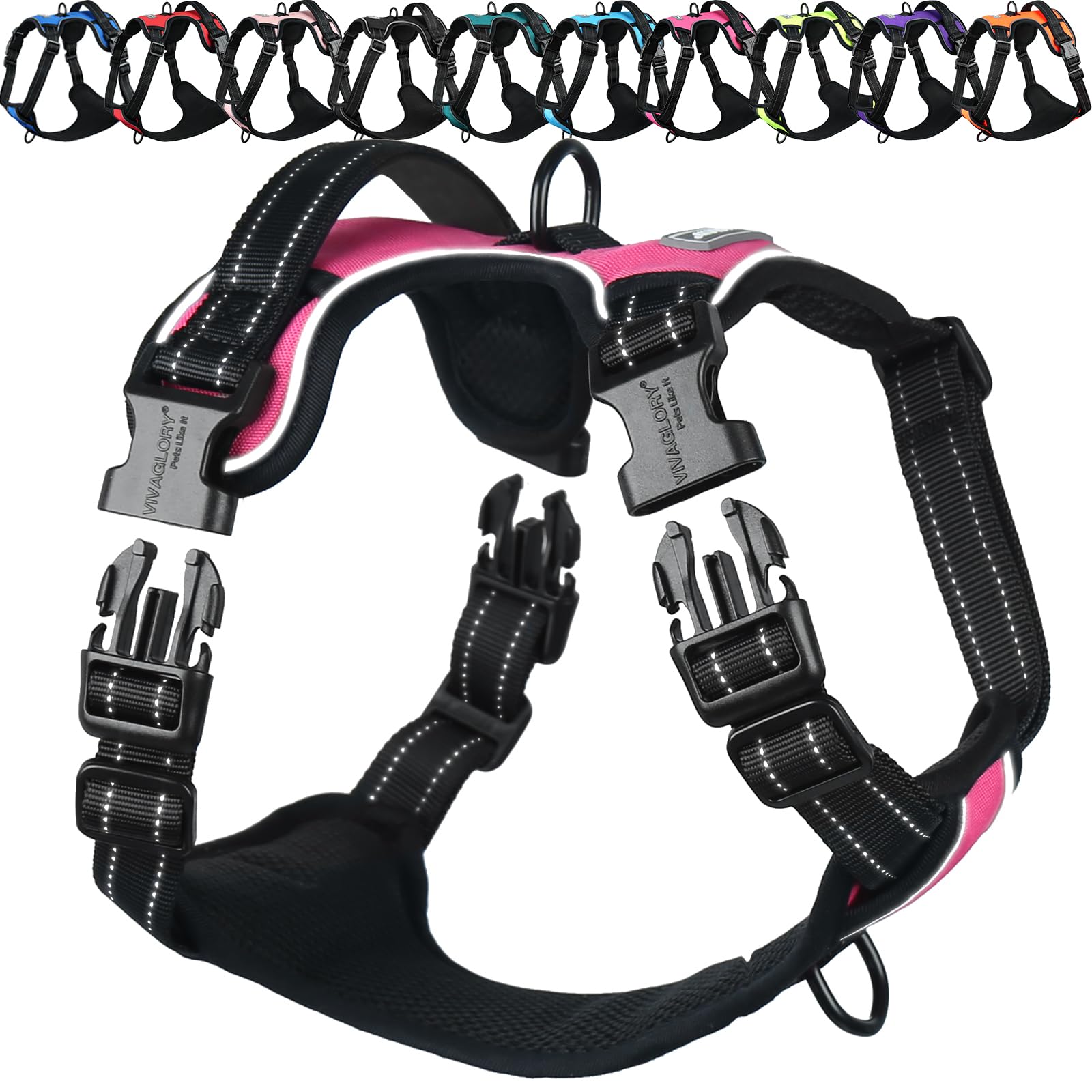 VIVAGLORY No Pull Dog Harness Vest