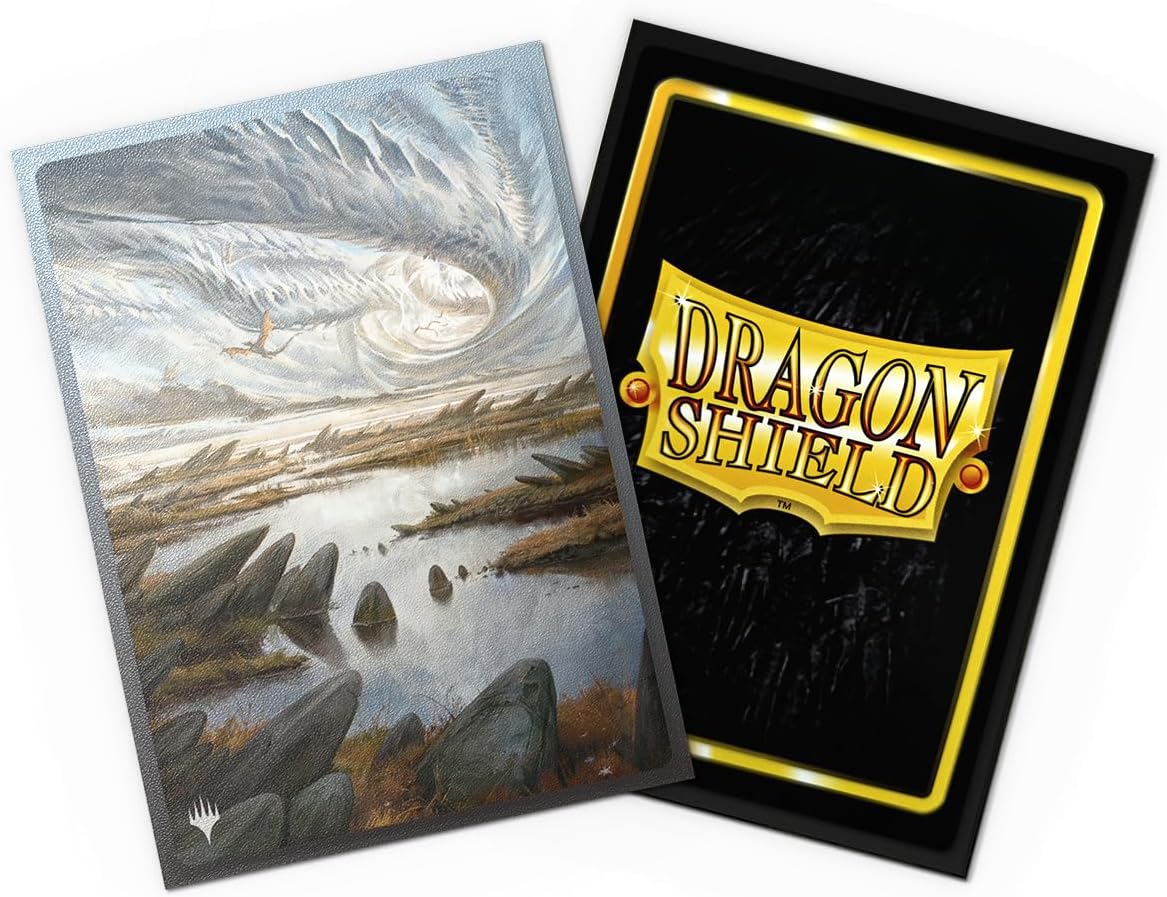 Dragon Shield | Matte Dual Art Sleeves | MTG Landfall Series | 100 CT - Smooth & Tough Premium TCG Sleeves | Compatible with Pokemon, One Piece & Magic the Gathering | Marsh Flats