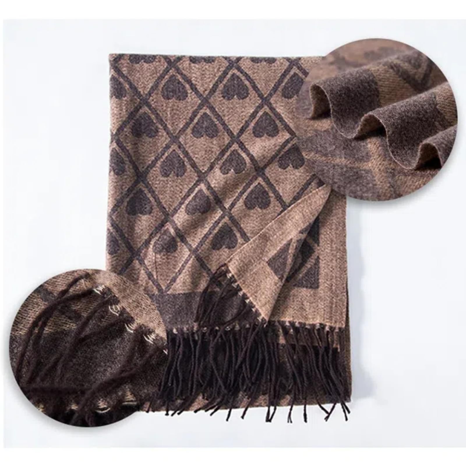Schals Tücher Halstuch Scarf Damen Schal Winter Vintage Liebhaber Schal Wickelschal Unisex