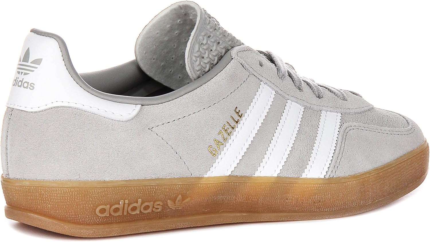 Adidas Originals Gazelle Indoor Mens Sneaker (Grey Cloud White Gold Metallic, 7.5)