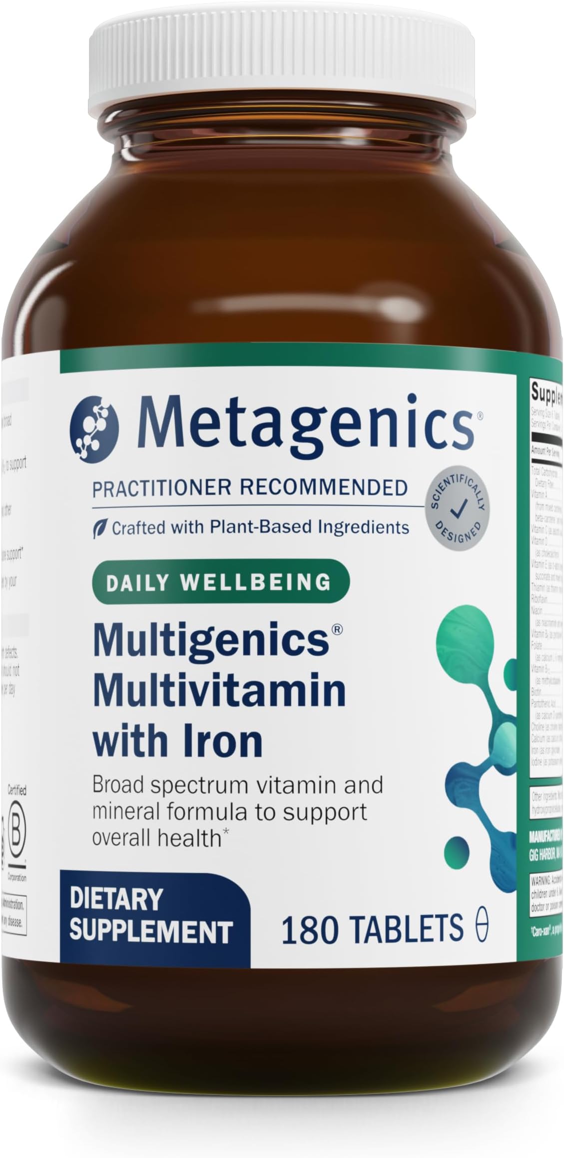 Multigenics® â€“ Optimum Multiple Vitamin/Mineral Formula Fast-Release Tablet â€“ 30 servings
