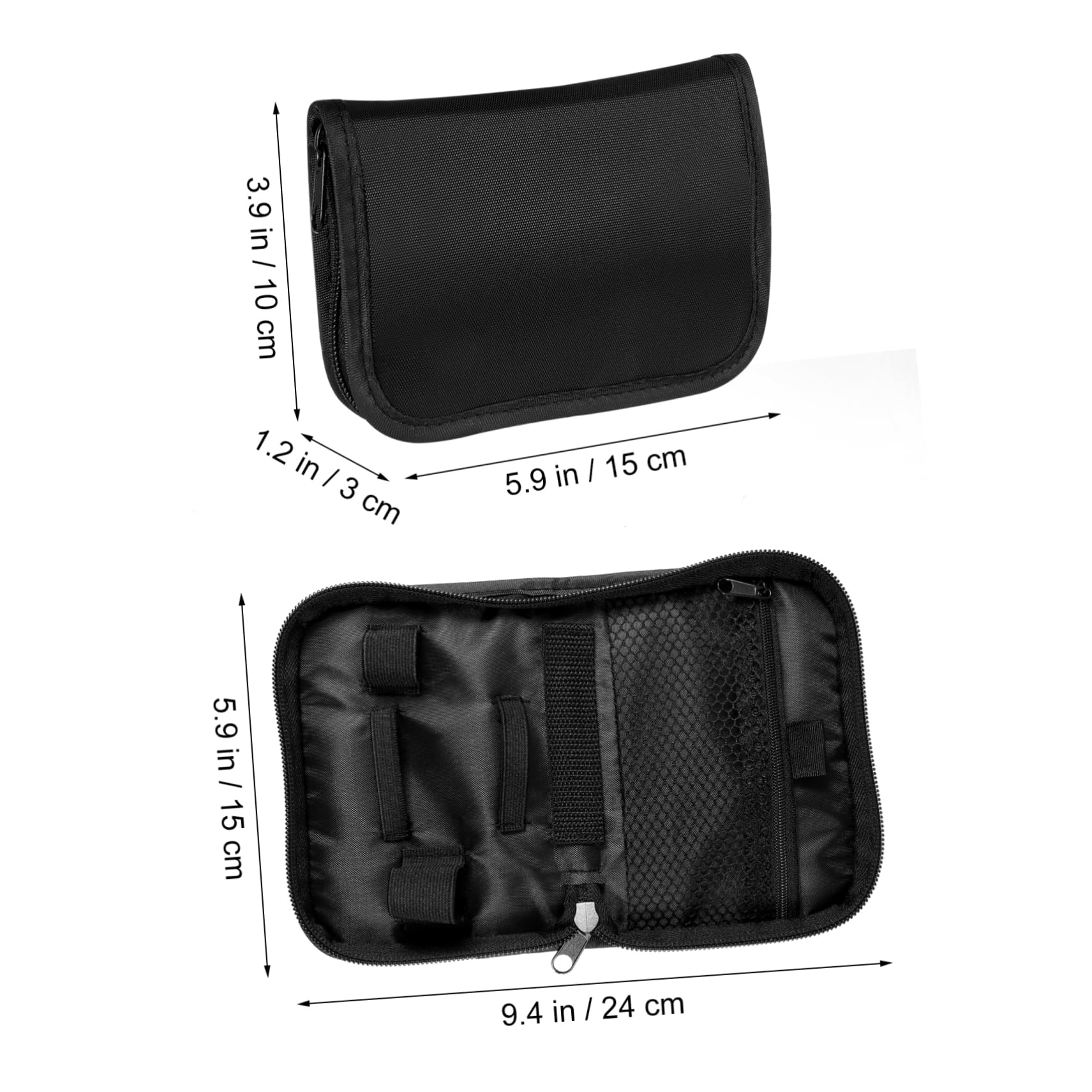 Healeved 10 Set Custodia Per Il Trasporto Custodia Per Monitor Della Pressione Caso Di Pulsato Glucometro Misuratore Glicemia Misuratore Borsa Portatile Black 2 Pz*10