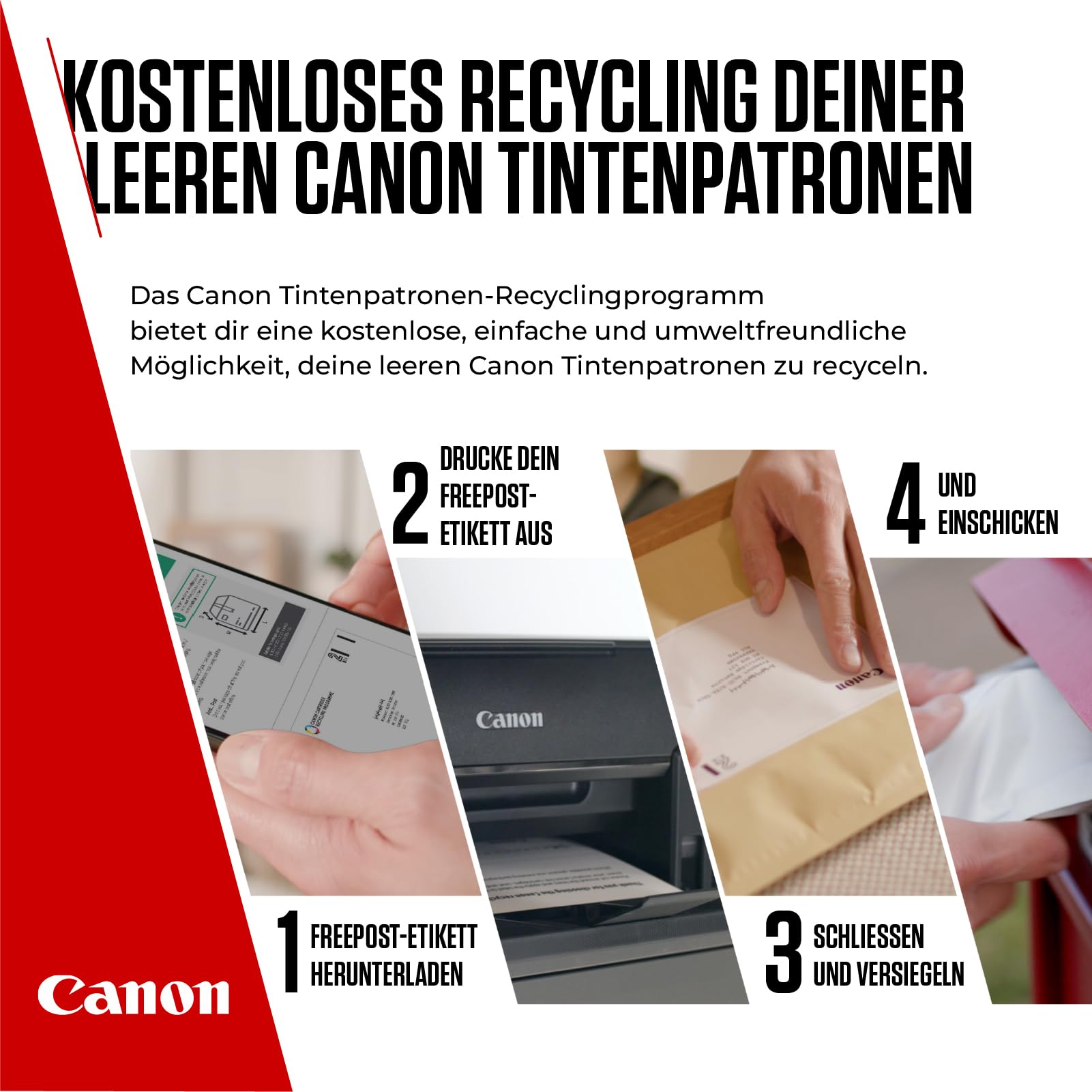 Canon PG-575 CL-576 Original Tintenpatronen 2er Pack mit 4x6 Fotopapier 50 Blatt
