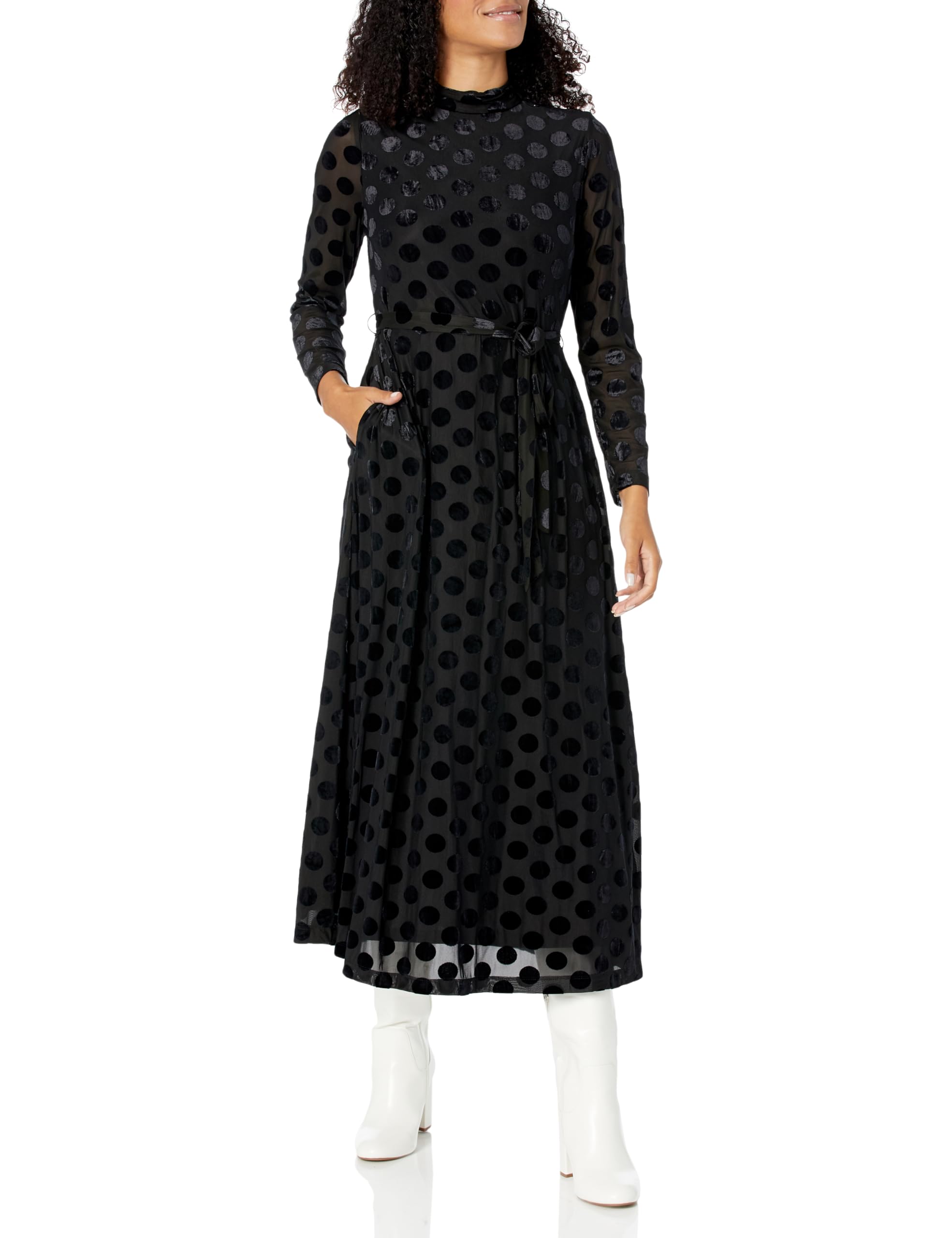knee length dresses for ladies Ruffled Tiered Midi Length Dress