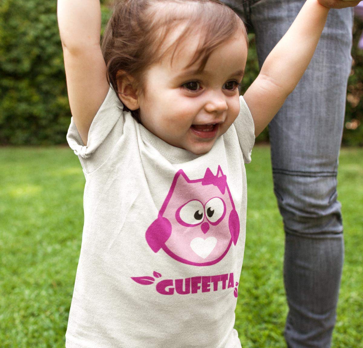 Shirtgeil Set Mamma Gufo e Gufetta - Idea Regalo Coppia Magliette Mamma e Figlia neonata