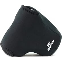 MegaGear Ultra Light Neoprene Camera Case Compatible with Olympus OM-D E-M1 Mark III, E-M1 Mark II 12-40mm, Black MG1070