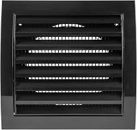 Vent Systems 100 mm Fekete Szellőzőrács - Szárítógép, Fürdőszoba, Kültéri/Beltéri Légkivezető Takaró, Elszívó Rendszer, ABS Anyag, Könnyen S 1