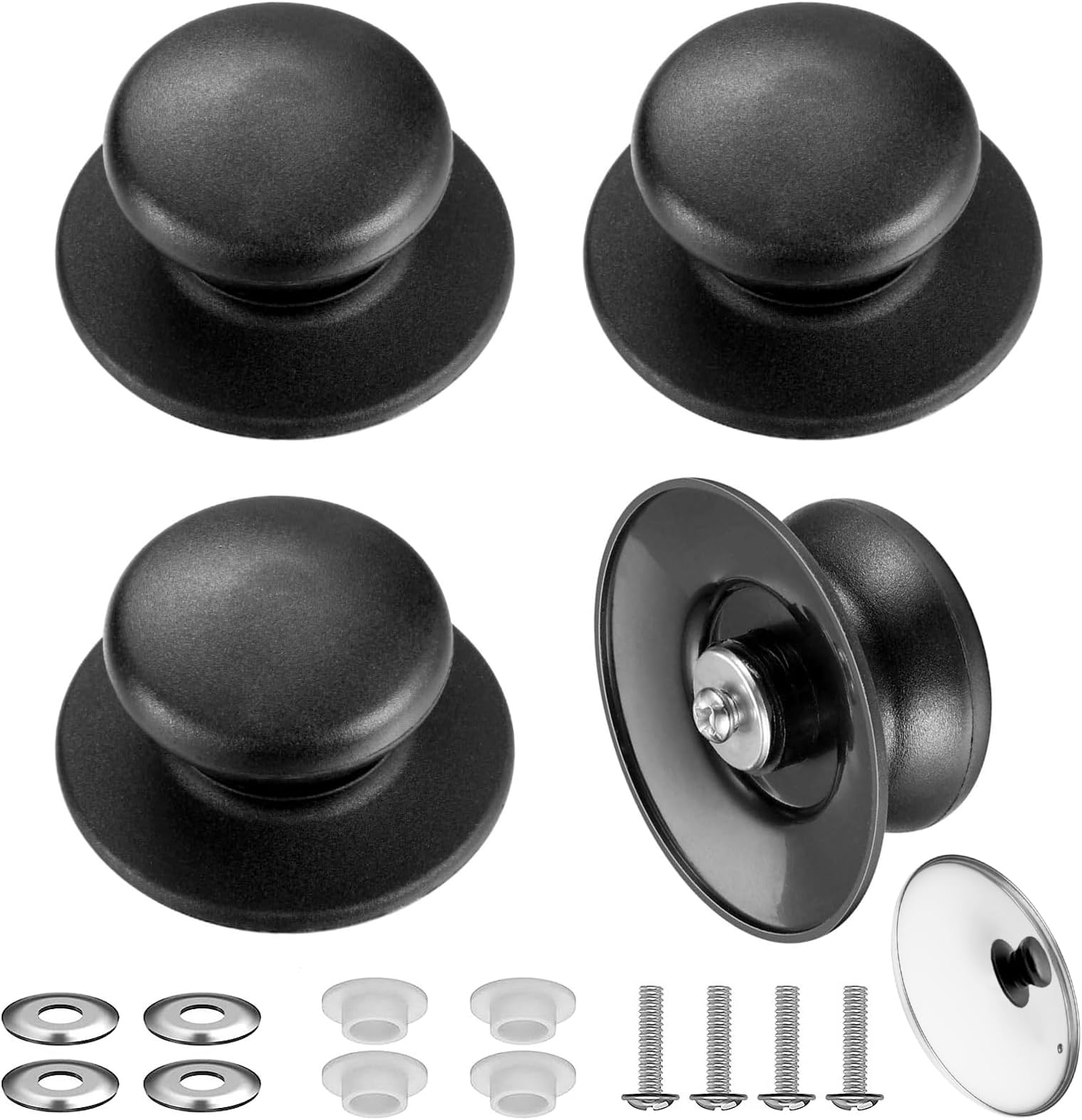 2er Pack Universal Topfdeckelgriffe - Hitzebeständig Bis 232°C, Rutschfest