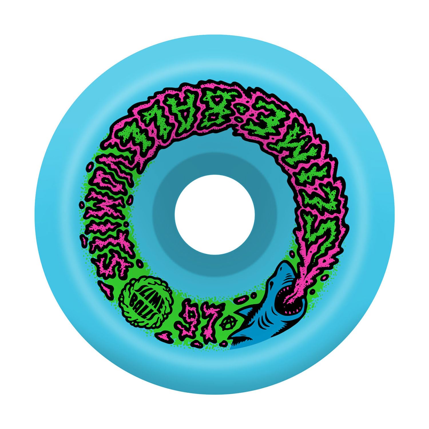 Amazon | Slime Balls スケートボードホイール 60mm Vomits 97A ブルー